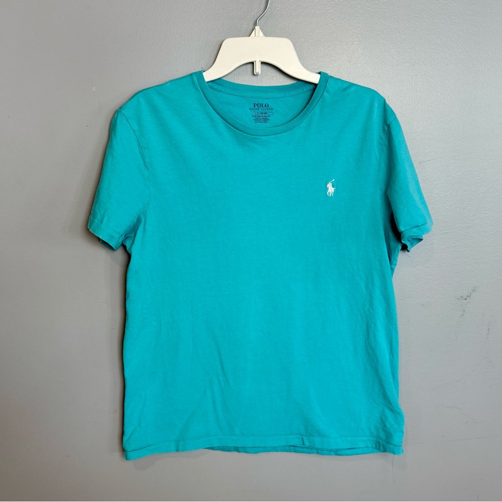 Polo by Ralph Lauren Men's Turquoise Short Sleeve Tee